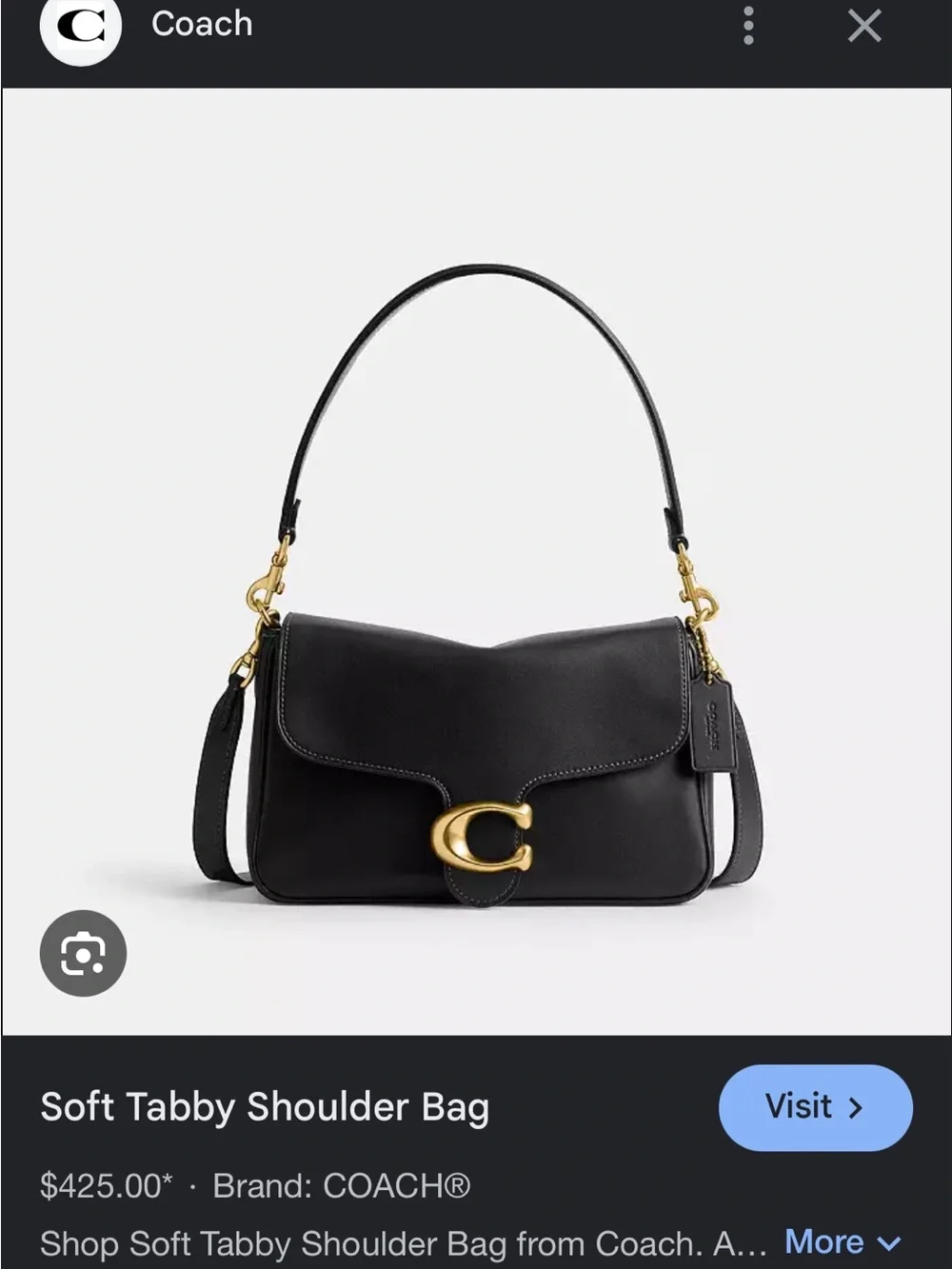 COACH Soft tabby NWOT